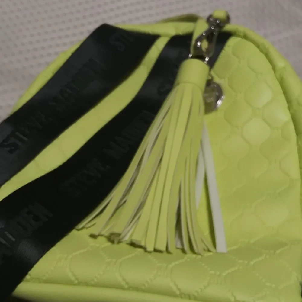 Steve madden neon backpack.